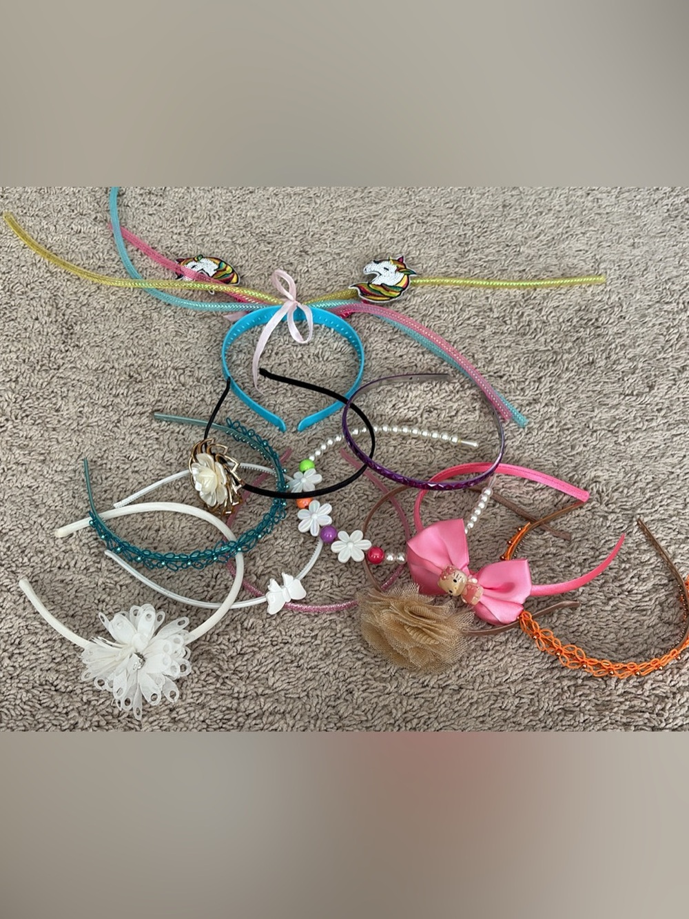 Kids Multi-Style Pink & Blue Headband Set - Assorted Kids Accessories